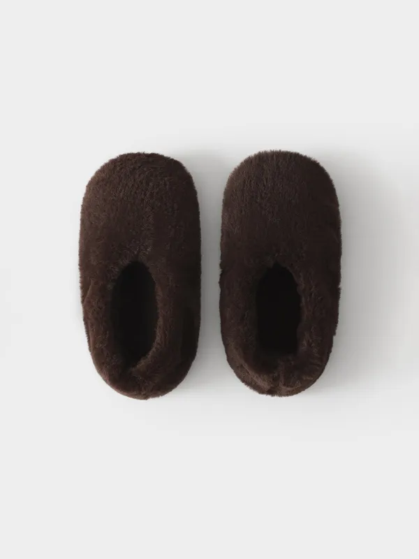 Тапочки-носки из искусственного меха Cozy plush, image-1
