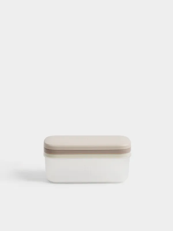 Терка, 19х8 см, 2 насадки, с контейнером, с крышкой, пластик/сталь, бежевый микс, Galori, image-0