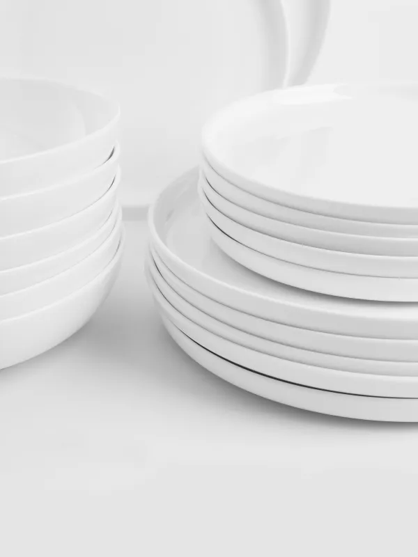 Сервиз обеденный, 6 перс, 18 пр, фарфор F, белый, Ideal white, image-2