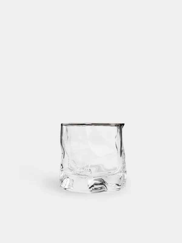 Стакан для виски, 245 мл, 2 шт,  с серебристым кантом, Slalom silver, image-3