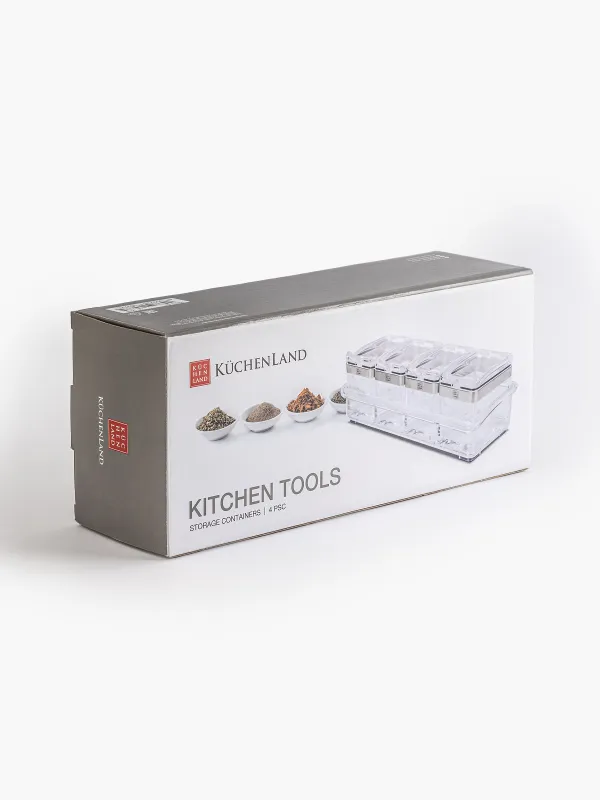 Контейнер, 26х9 см, 4 шт, с ложками, Kitchen tools, image-6