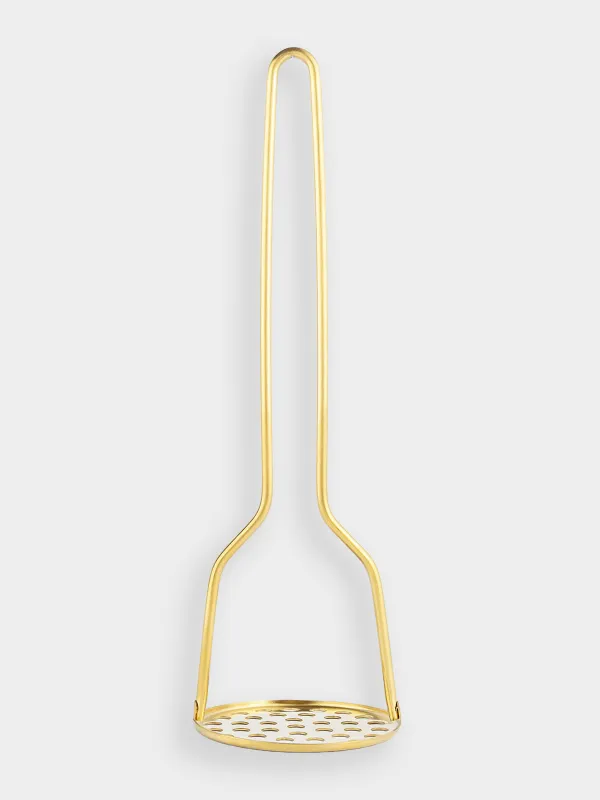 Пресс для пюре, 28 см, сталь, золотистый, Device gold, image-1