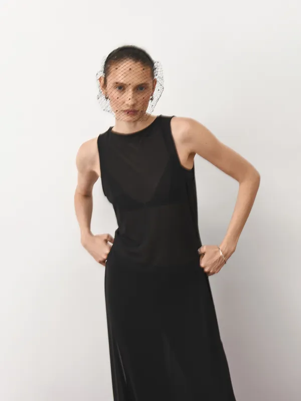 Ободок карнавальный, 14х15 см, металл/полиэстер, черный, Вуаль со стразами, Hairstyle, image-2