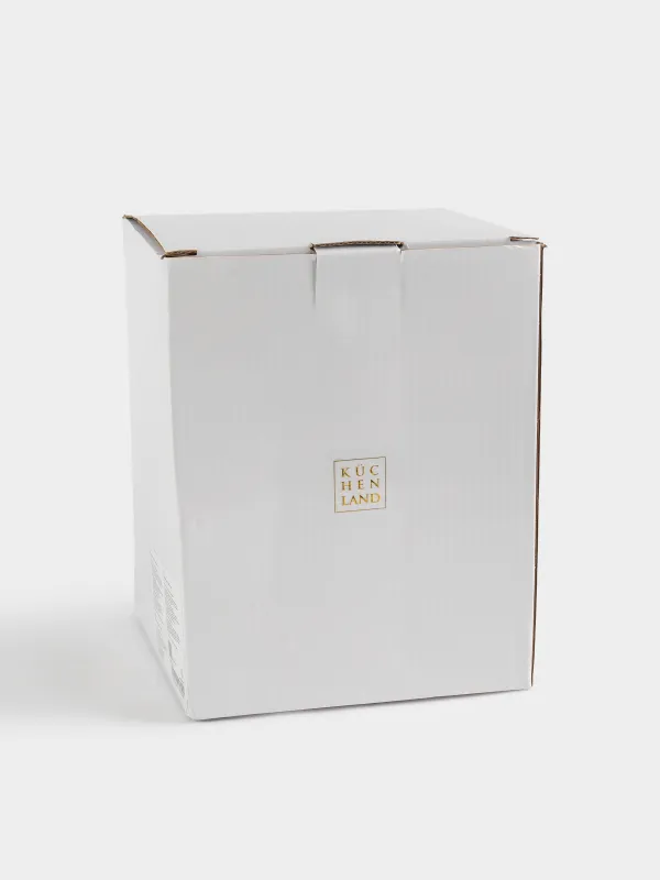 Блюдо декоративное, 22 см, полирезин/сталь, золотистое, Олень с подносом, Deer gold, image-5