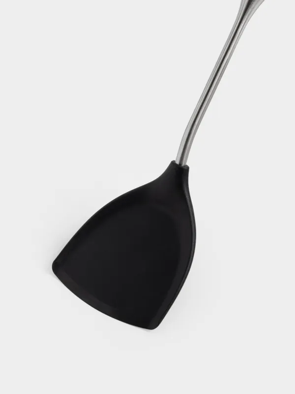 Лопатка, 38 см, силикон/сталь, черная, Nova black, image-1