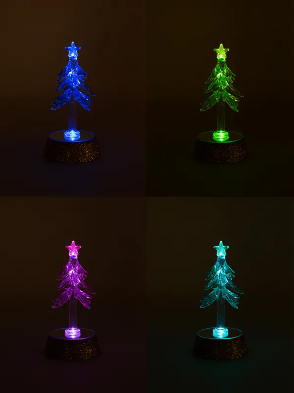 Статуэтка с подсветкой, 18 см, с подвесками, Ель, Christmas vitreous, image-4