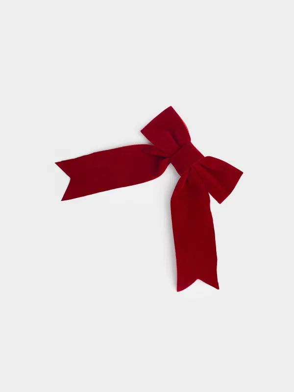 Украшение декоративное, 15х18 см, на клипсе, Бант, Bow velvet, image-2