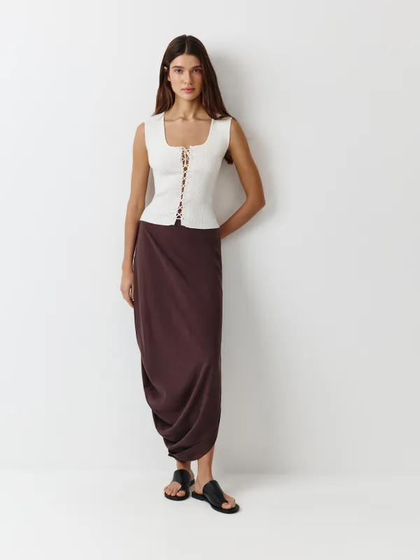 Юбка женская, коричневая, Blanka, image-0