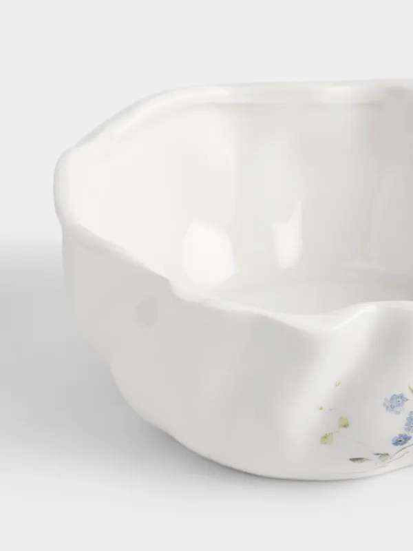 Салатник, 15х7 см, Незабудка, Crumple flower, image-3