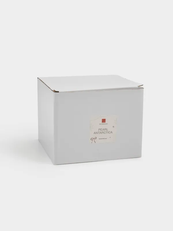 Емкость для хранения, 15х16 см, 660 мл, керамика/бисер, молочная, Ель с бантом, Pearl Antarctica, image-5