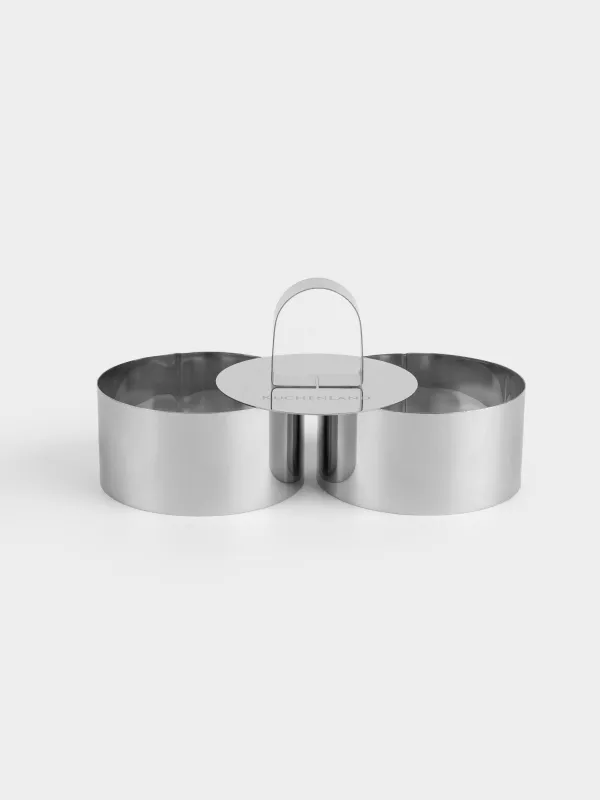 Форма для салата и гарнира, 8 см, 2 шт, с прессом, сталь, Круг, Classic, image-2