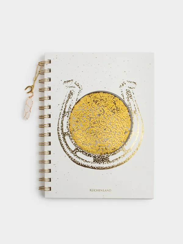 Блокнот, 16х20 см, 70 листов, на кольцах, Stationery gold, image-0