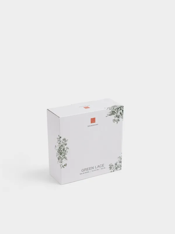 Салатник, 16x6 см, Зеленые цветы, Green lace, image-4