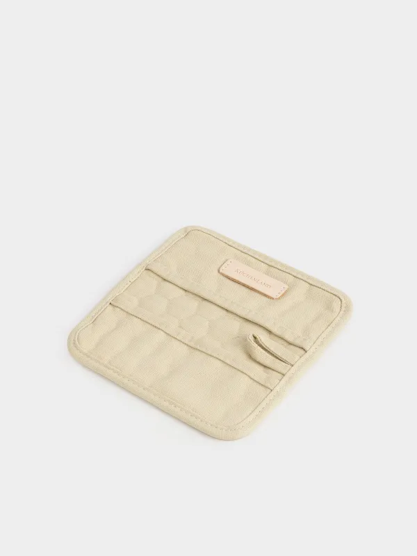 Прихватка, 18x18 см, хлопок/полиэстер, квадратная, молочная, Stitch kitchen, image-1