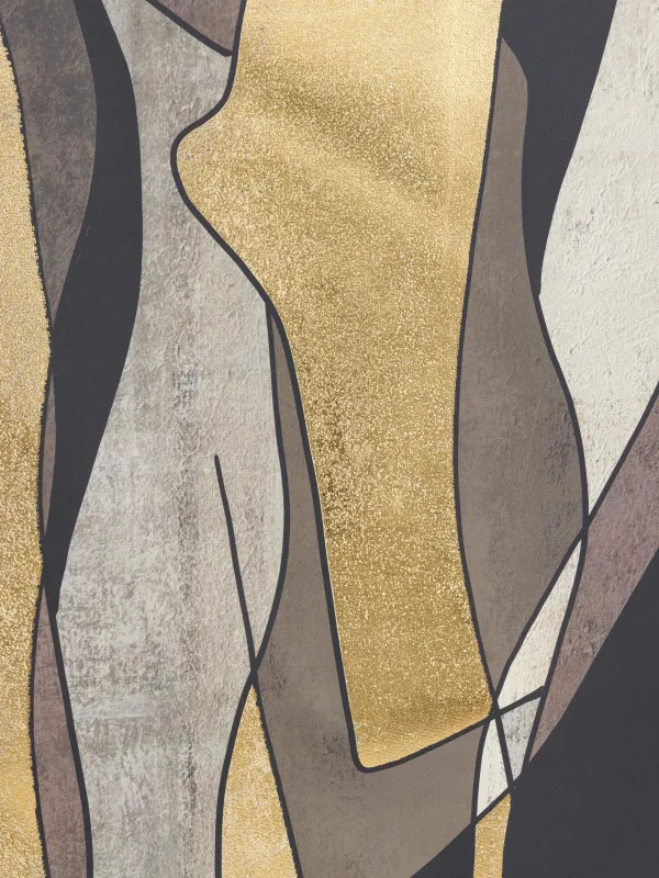 Картина в раме, 75х100 см, холст, золотисто-коричневая, Абстракция, Abstract, image-4