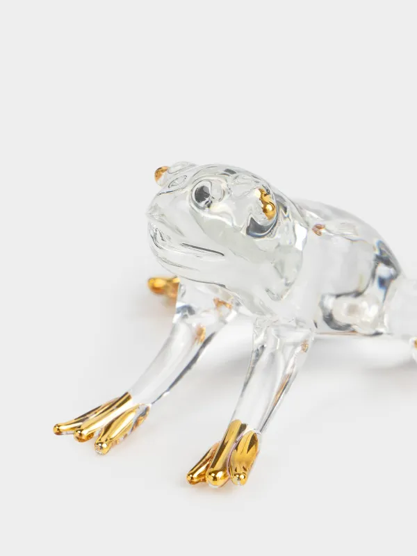 Статуэтка, 7x4 см, стекло, золотистая, Лягушка, Vitreous, image-2