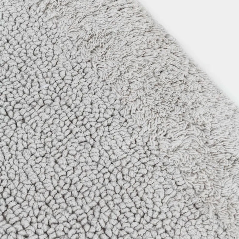 Коврик для ванной комнаты, 40x60/50x80 см, 2 шт, противоскользящий, хлопок, светло-серый, Metric, image-4