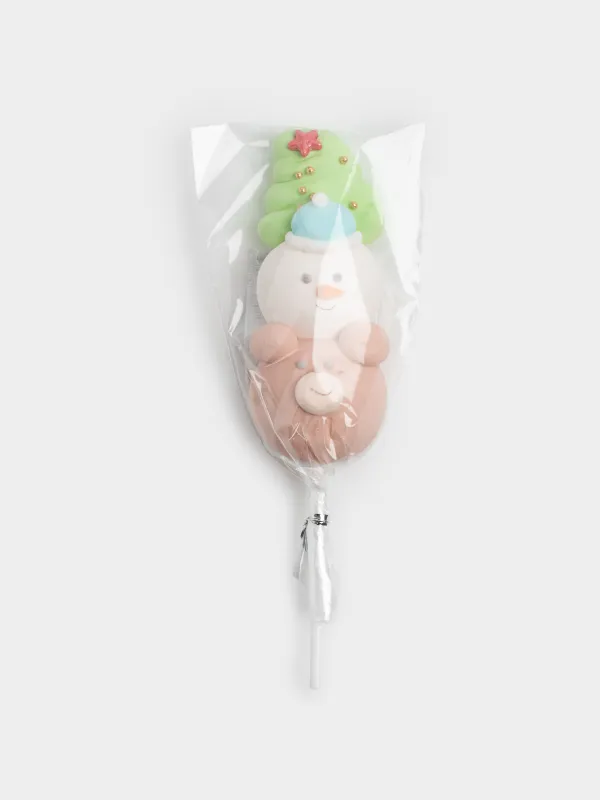 Маршмеллоу, 17 гр, на палочке, микс, Ваниль, Елка/снеговик/мишка, Sweet life, image-4