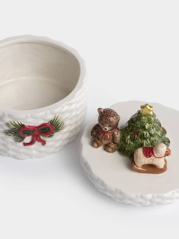 Емкость для хранения, 11х12 см, Овечка с елкой, Christmas lamb, image-2