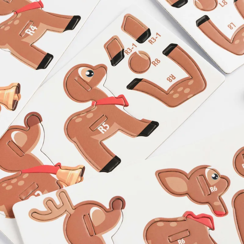 Набор для творчества, 8х6 см, картон, 3D-конструктор, Олень, Childhood, image-3