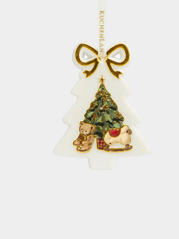 Игрушка елочная, 6 см, двусторонняя, Елка, Figure christmas, image-1