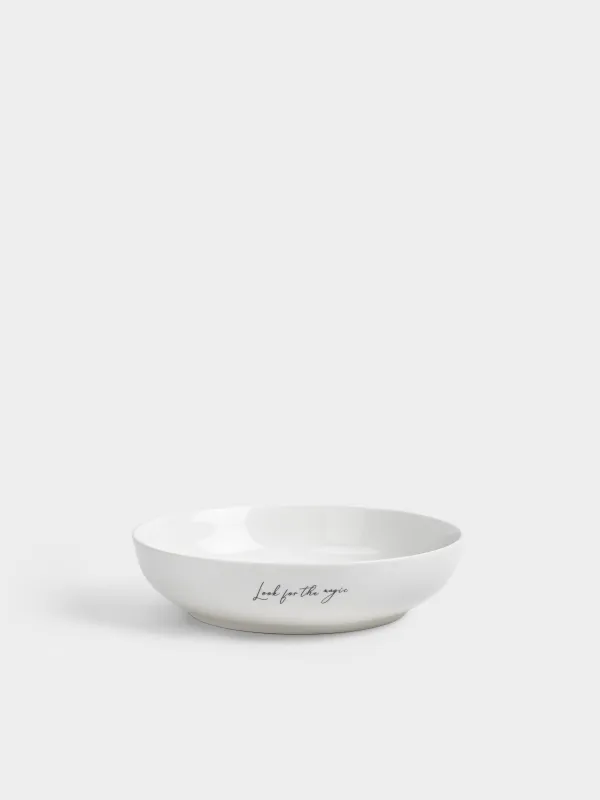 Тарелка суповая, 20х6 см, 780 мл, фарфор N, белая, Полевые цветы, Cowslip, image-0