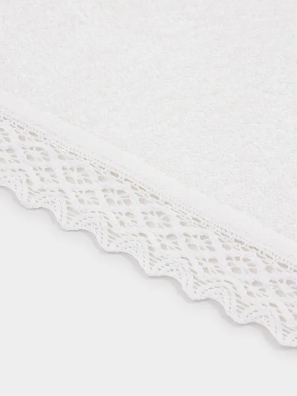 Полотенце, Кружево, молочное, Lace cotton, image-2