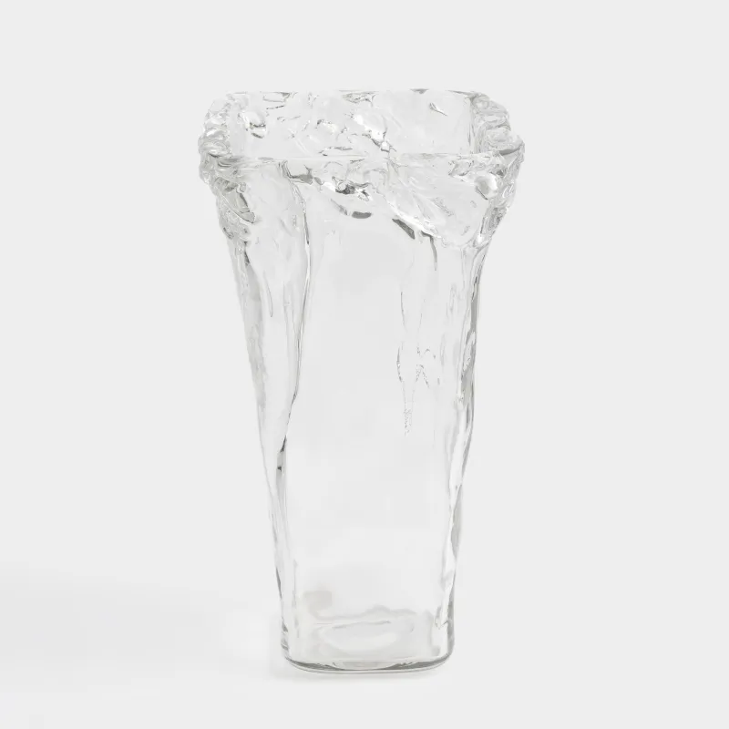 Ваза для цветов, 30 см, стекло, Frozen surge