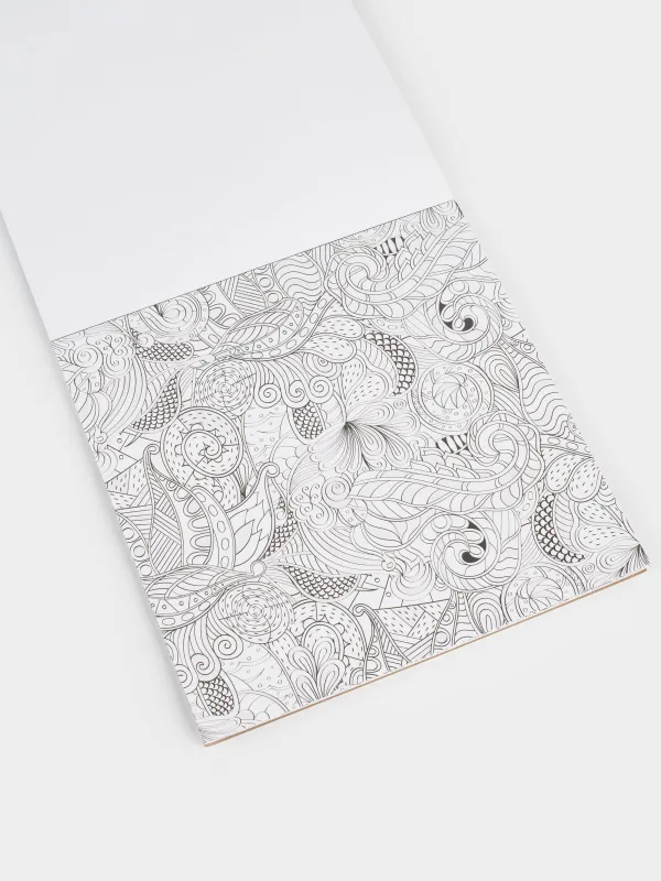 Альбом для раскрашивания, 21х21 см, 24 листа, с блестками, Цветы и Животные, Draw creative, image-3