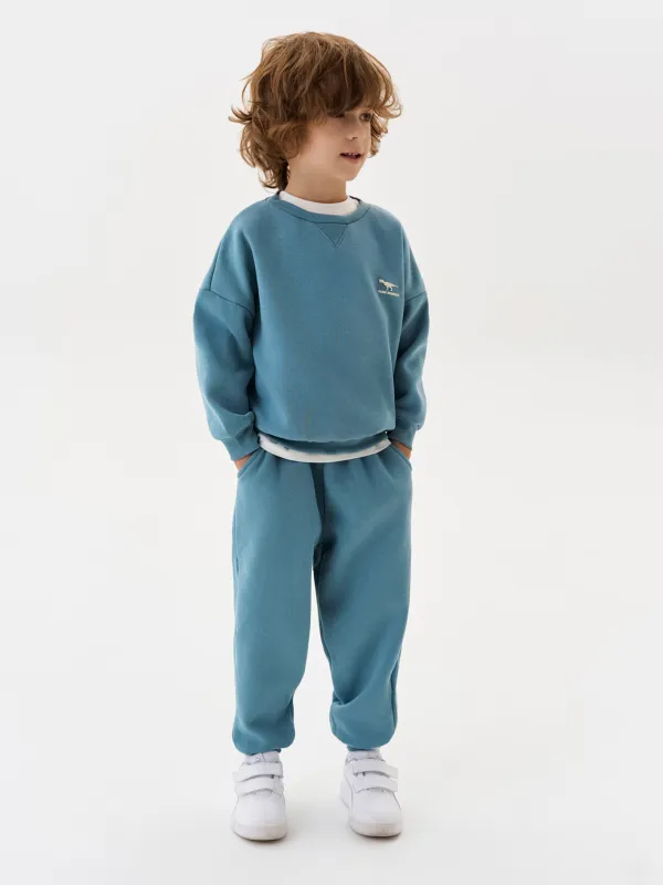 Брюки детские, для мальчиков, хлопок/полиэстер, голубые, Arnold, image-4