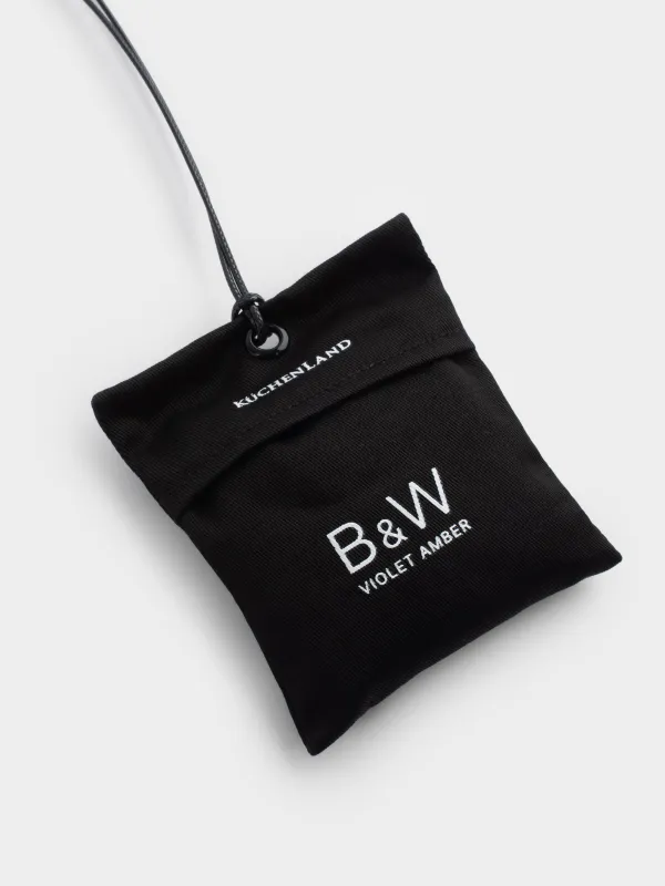Саше ароматическое, 8x10 см, черное, Violet Amber, B&W, image-1