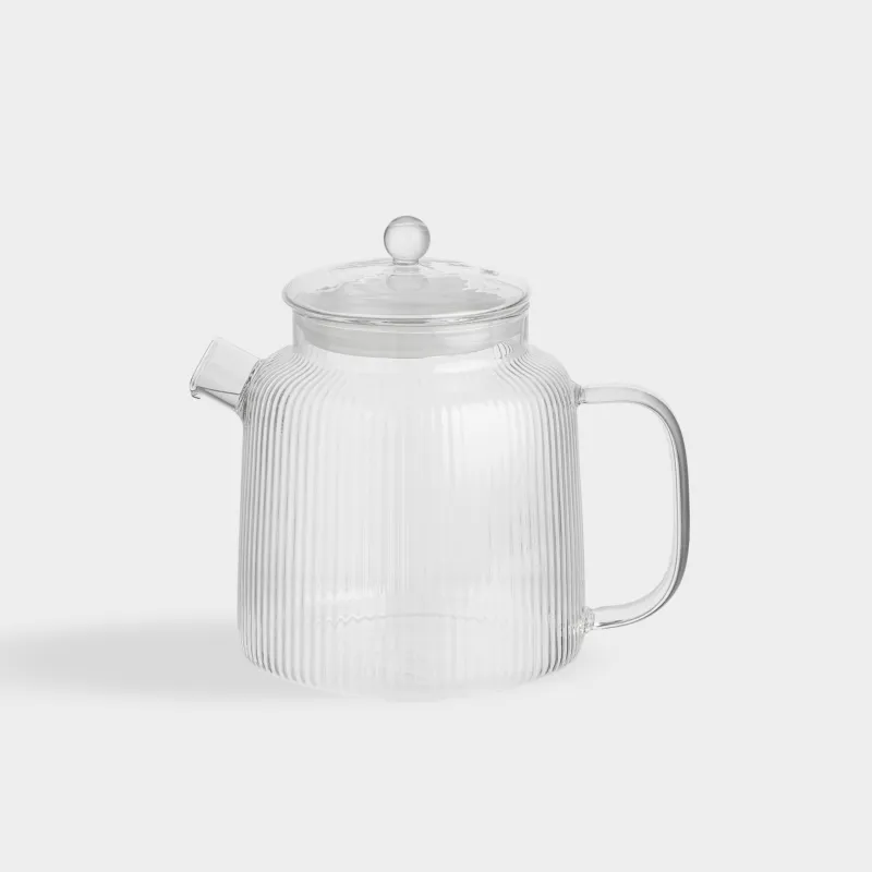 Чайник заварочный, 1,8 л, стекло Б/сталь, Ribby