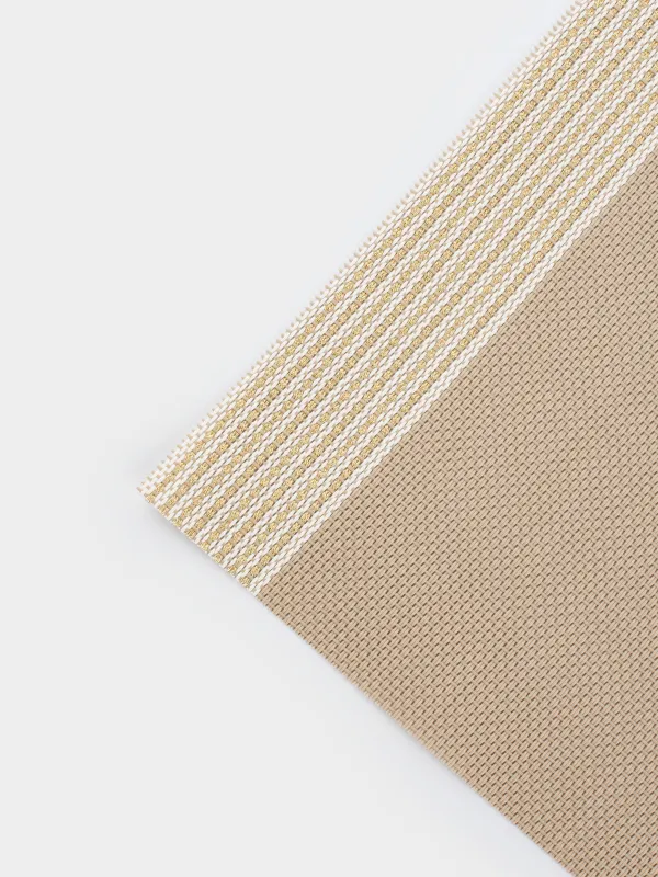 Салфетка под приборы, 30x45 см, Золотистые края, Solid, image-3