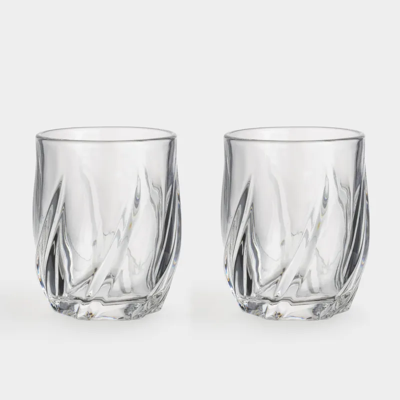 Стакан для виски, 10 см, 300 мл, 2 шт, стекло Р, Crumpled