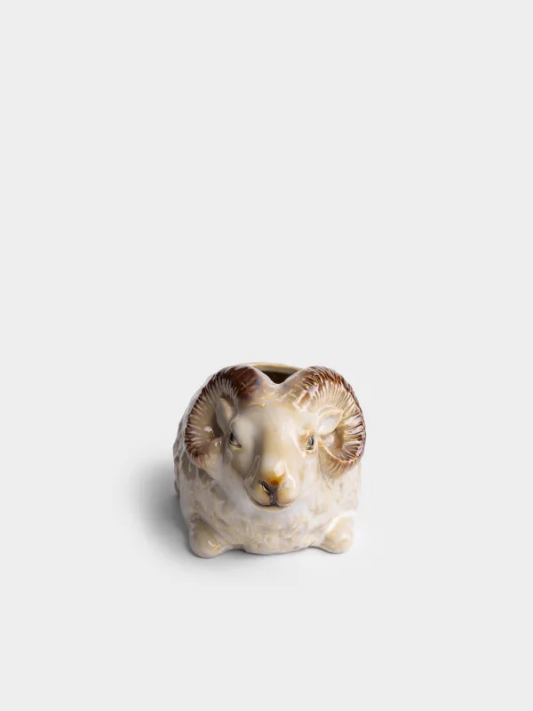 Конфетница, 21х13 см, Баран, Sheep beige, image-1