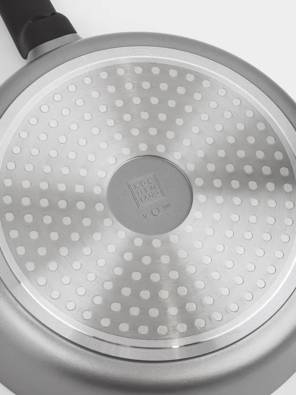 Сковорода, 24 см, с покрытием, алюминий, серо-черная, Mintali, image-3