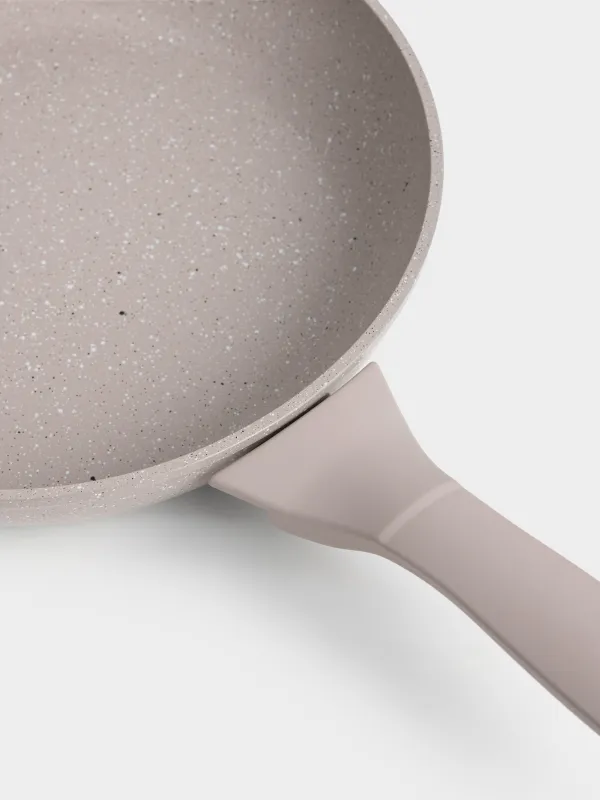 Сковорода, 24 см, с покрытием, алюминий, серая, Ginelli, image-1