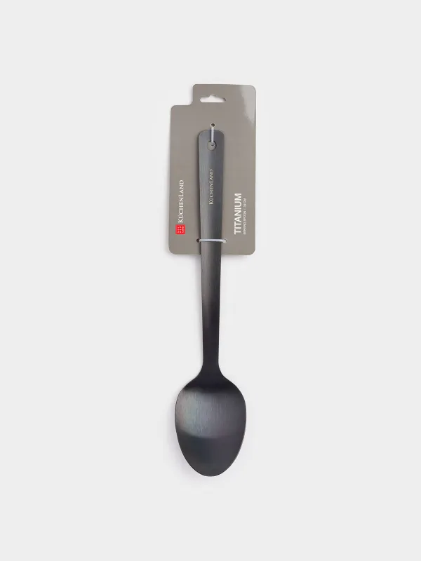 Ложка сервировочная, 34 см, сталь, темно-серая, Titanium, image-4