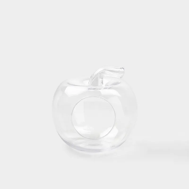 Конфетница, 18х21 см, стекло, Яблоко, Clear