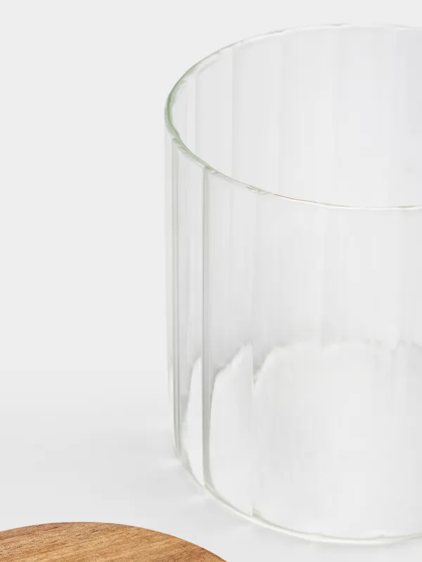 Банка для сыпучих продуктов, 1 л, Camellia wood, image-3