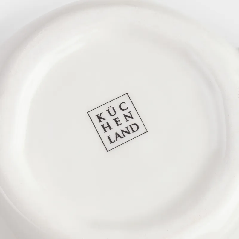 Кружка, 530 мл, керамика, молочная, Мимоза и незабудка, Crumple flower, image-3