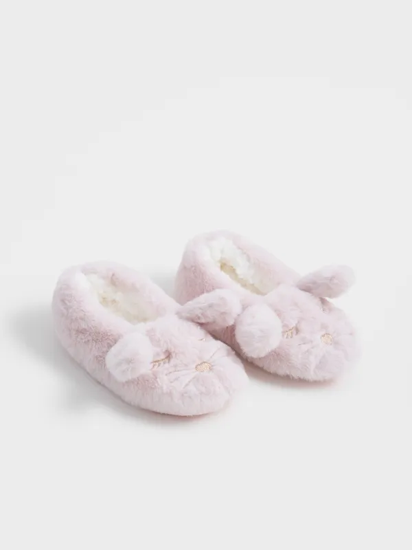 Тапочки-носки детские, искусственный мех/шерпа, Funny warm, image-2