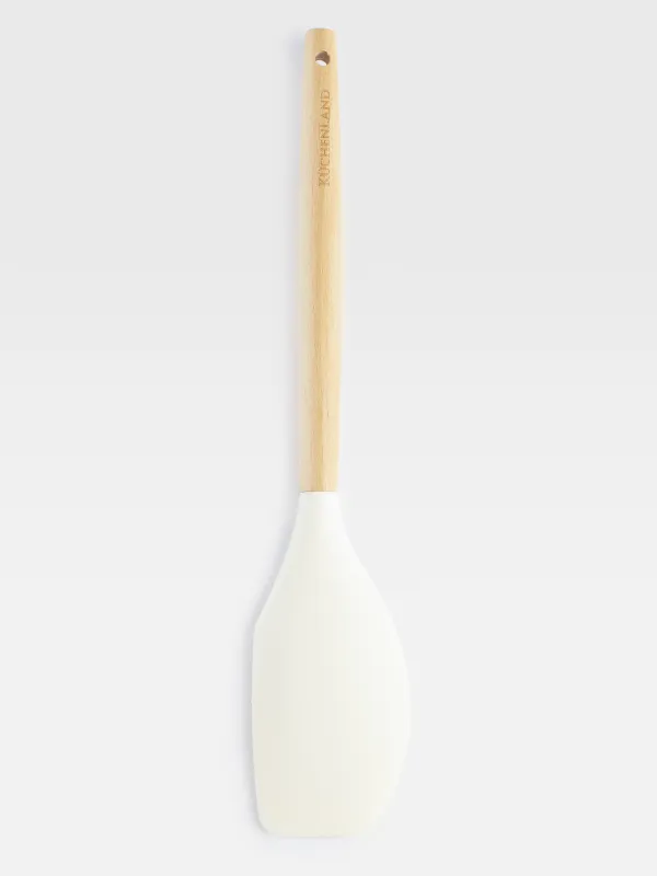 Набор кухонных принадлежностей, 5 пр, в подставке, дерево/силикон, молочный, Weekend, image-4