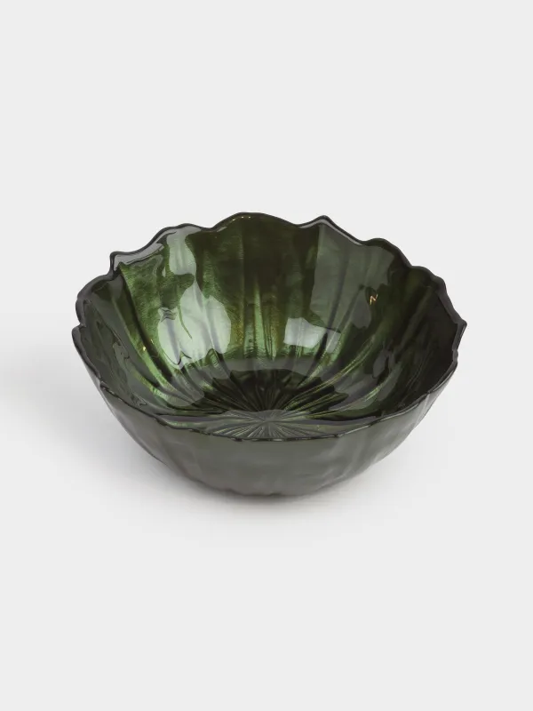 Пиала, 14х5 см, стекло, зеленая, Verge, image-1