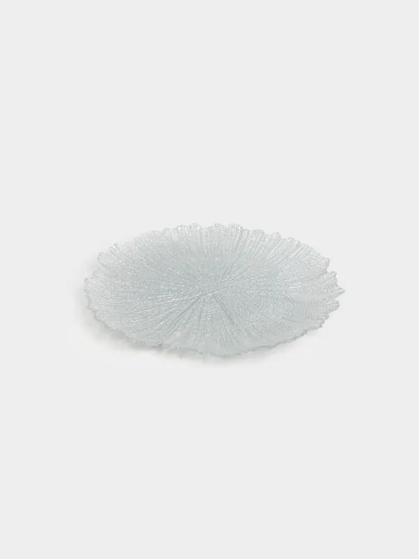 Блюдо, 34х2 см, стекло Р, серебристое, Verge, image-1