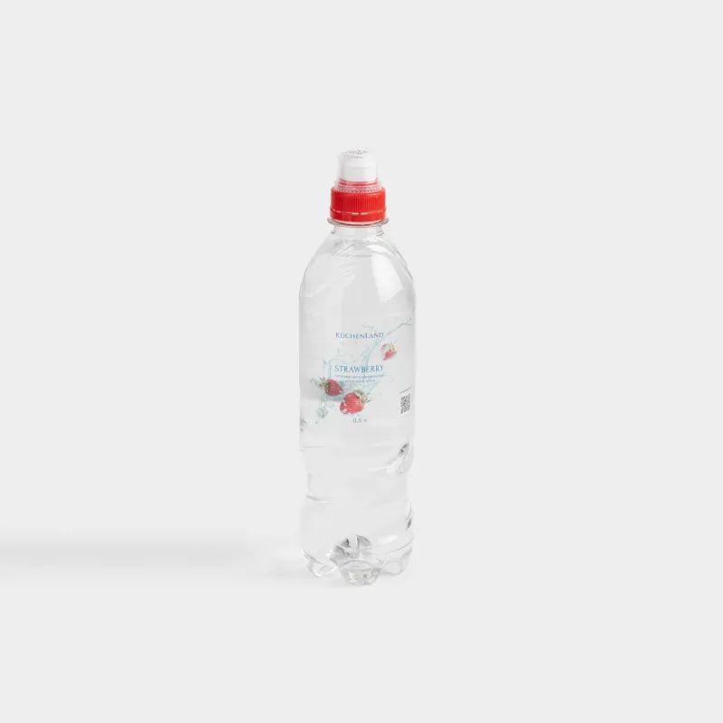 Вода, 500 мл, питьевая, негазированная, в бутылке, со вкусом клубники и мяты, Water berry