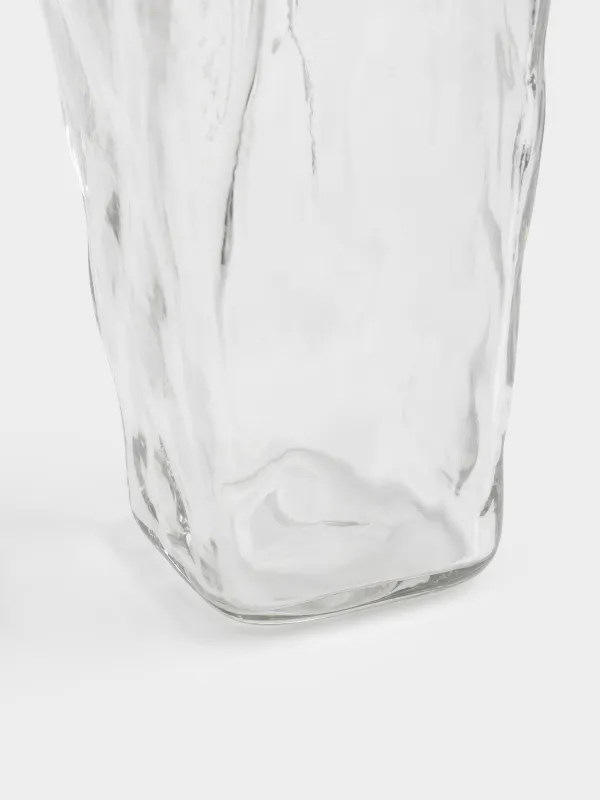 Ваза для цветов, 30 см, стекло, Frozen surge, image-3