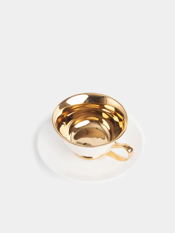 Пара чайная, 220 мл, Elegant gold, image-1