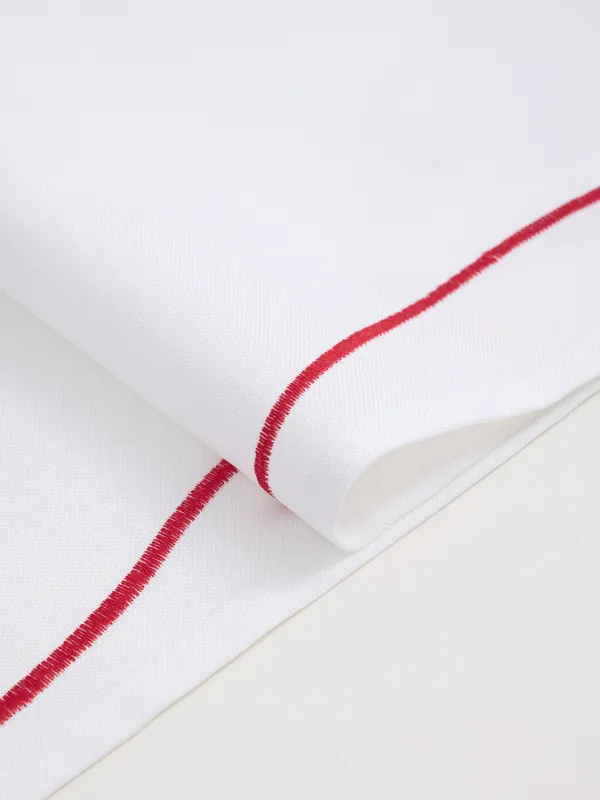 Дорожка настольная, 40х160 см, полиэстер, белая, Елка и лошадки, Holiday horse, image-1