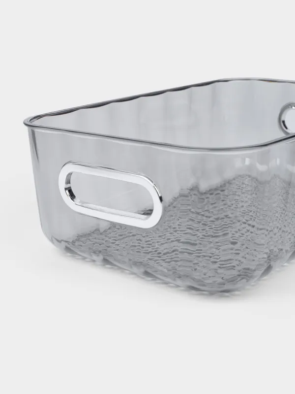 Ящик-органайзер, пластик, серый, Renaissance clear, image-4